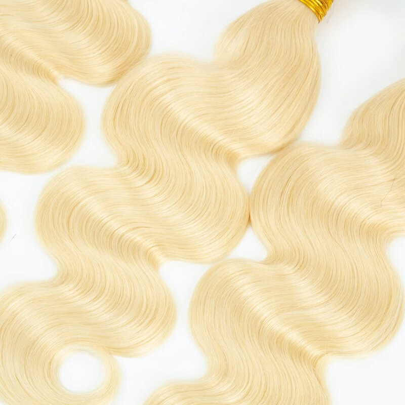 Luve 613 Blonde Virgin Human Hair Wave 1 Bundles Body Wave Hair Weft