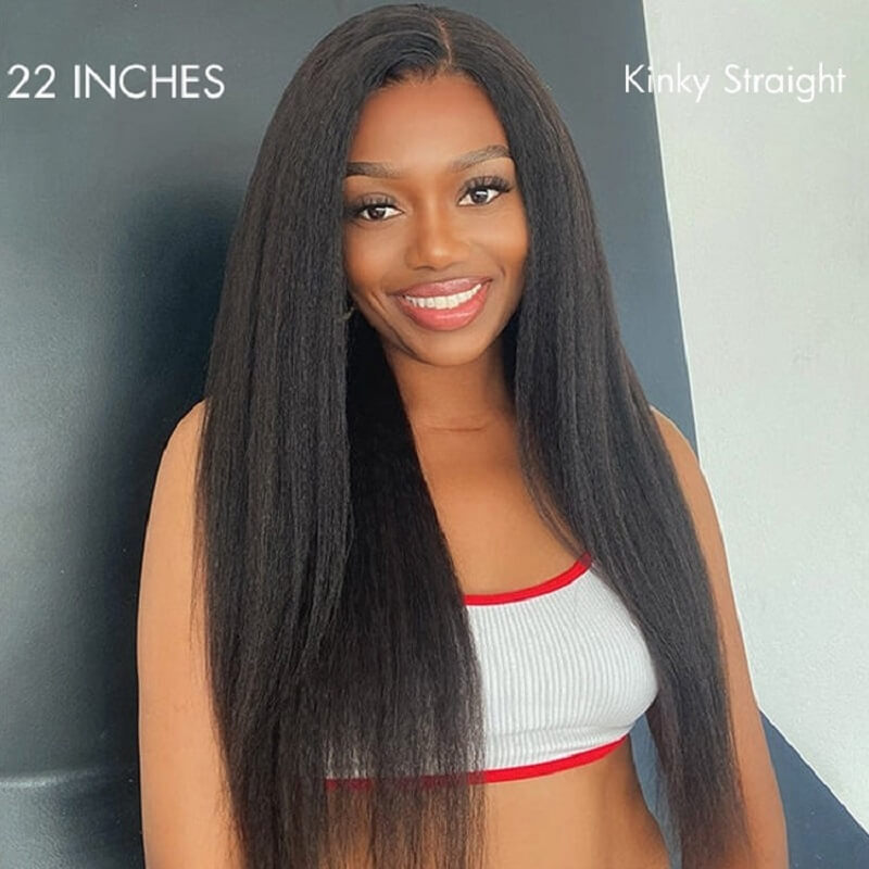 Luve Affordable Kinky Straight 13X6 HD Lace Front Wigs Undetectable Wigs