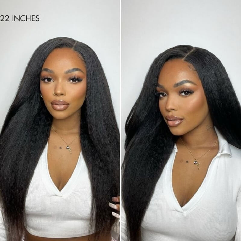 Luve Affordable Kinky Straight 13X6 HD Lace Front Wigs Undetectable Wigs