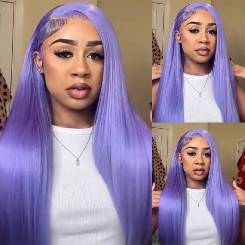Luve 613 Colorful 13X4 Lace Front Wig 180% Density Glueless Straight Human Hair Wigs