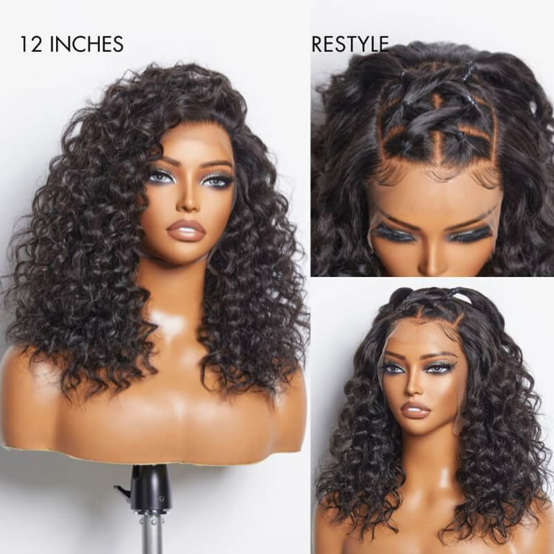 Luve Full Lace Part Anywhere With Natural Hairline Deep Wave Glueless HD Lace Wig