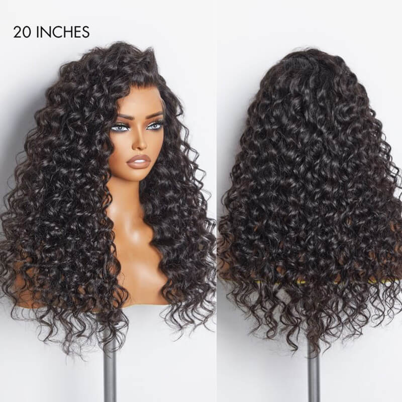 Luve Full Lace Part Anywhere With Natural Hairline Deep Wave Glueless HD Lace Wig