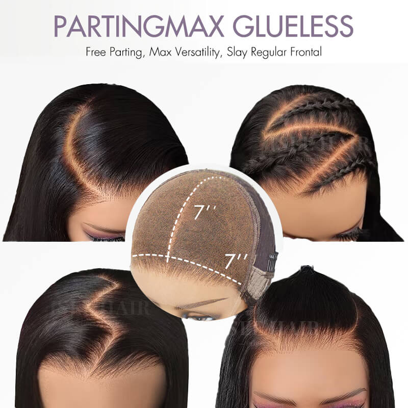 Luve PartingMax Glueless Wigs Curly 7x7 Closure HD Lace 100% Human Hair Wig Ready to Go