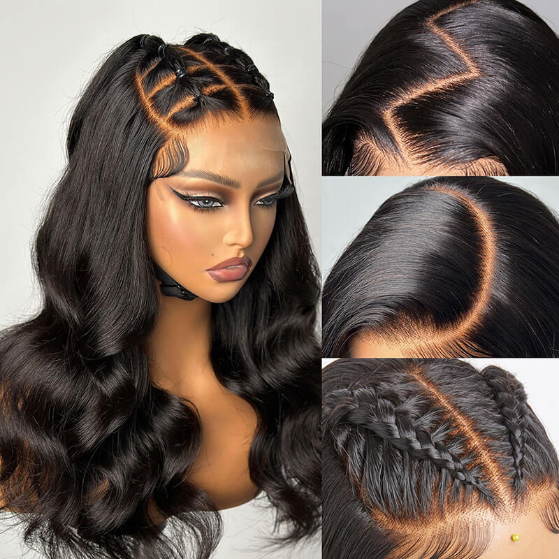 Luve PartingMax Glueless Wigs Pre Bleached Body Wave 7x7 Closure HD Lace Wear To Go Wig