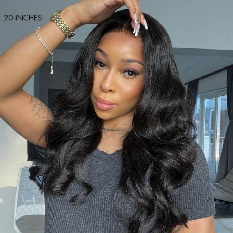 Luve V Part Wig Beginner Friendly Body Wave  Human Hair Wig