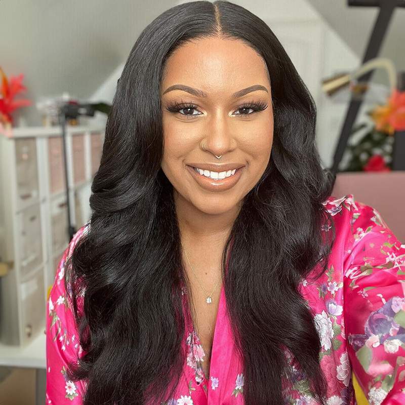 Luve Yaki Straight | Wave 5X5 Closure HD Lace Glueless Long Wig Wear To Go 