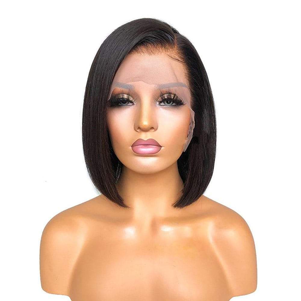 13X6 Human Hair HD Lace Bob Wig 10 Inch 150% Density Short Bob Wigs
