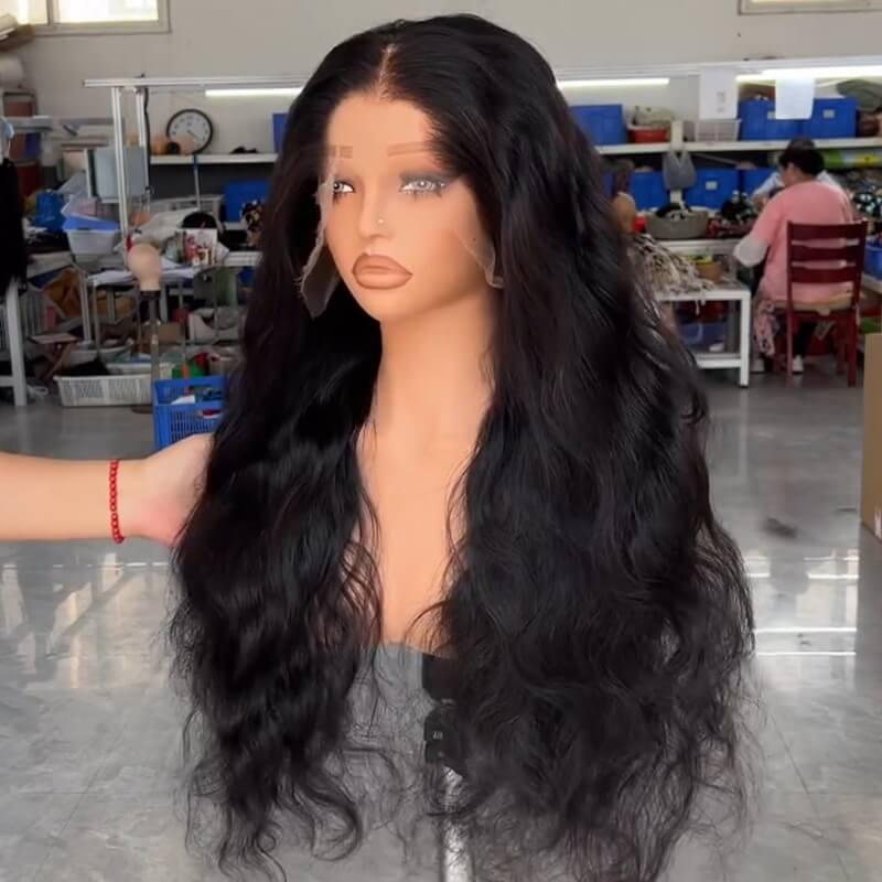 Ombre Brown Body Wave Wig M Hairline 13X4 HD Lace Front Human Hair Wig