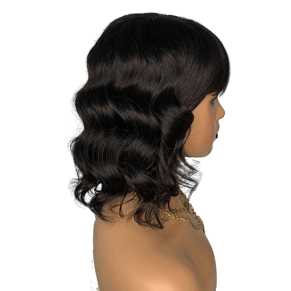 Body Wave Bob Wig With Bangs 13X4 Lace Front Wig - Clearance Sale