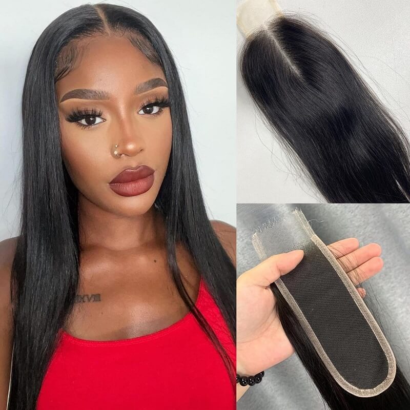 Silky Straight Virgin Hair 2X6 HD Lace Closure 100% Human Hair