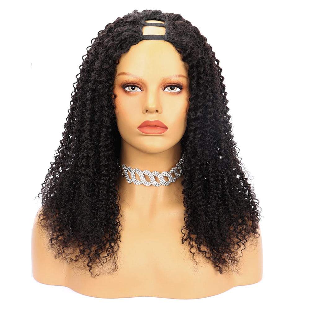 Super Easy Kinky Curly Affordable Human Hair U Part Wigs
