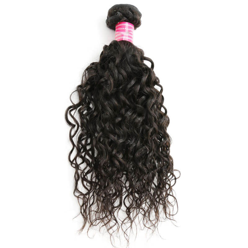 Virgin Human Hair Water Wave Hair Weave 1 Bundle Hair Weft Extensions