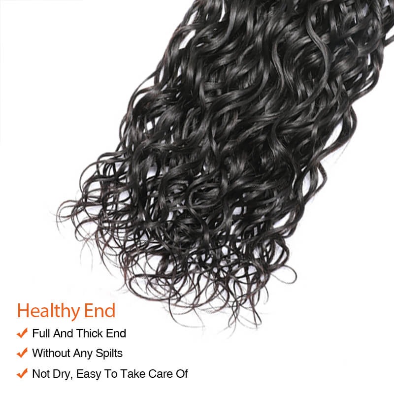 Virgin Human Hair Water Wave Hair Weave 1 Bundle Hair Weft Extensions