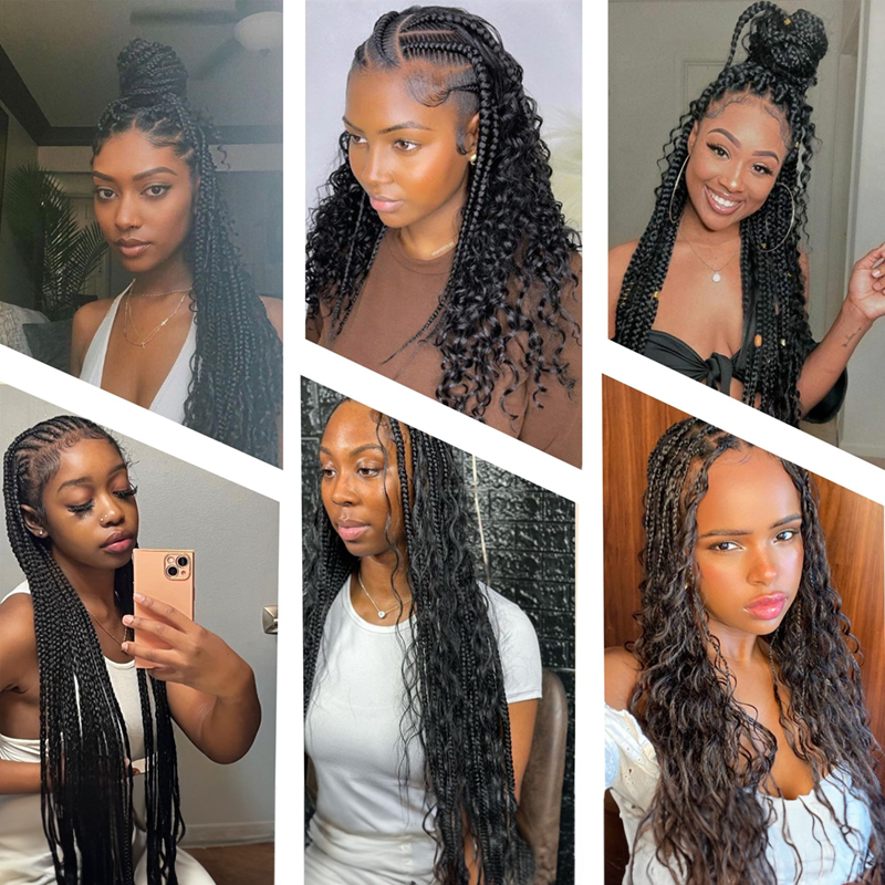 Water Wave Bulk Human Hair for Braiding No Weft Micro Braiding Hair 100g